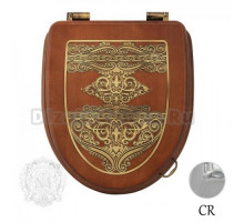 Крышка-сиденье Migliore Milady ML.MLD-26.716.NC.CR с декором "узор"