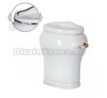 Бачок Migliore Milady ML.MLD-25.708.D2.PL ручка, Белый-декор платина PL