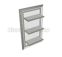 Полка Caprigo Fresco 50 10670, цвет B-016 bianco alluminio