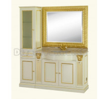Комплект мебели Migliore Ravenna с пеналом, цвет avoiro, декор золото