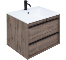 Тумба с раковиной Aquanet Lino 60 дуб веллингтон