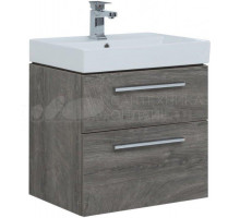 Тумба с раковиной Aquanet Nova 60 2 ящика, дуб рошелье