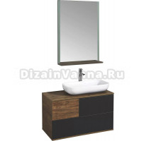Мебель для ванной AQUATON Терра 85 дуб кантри/антрацит