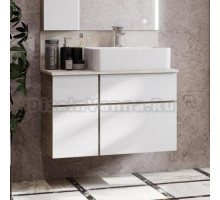 Тумба с раковиной AQUATON Мишель 80 дуб эндгрейн