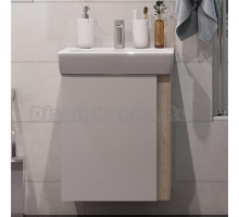 Тумба с раковиной AQUATON Кантри 55, белый/дуб верона