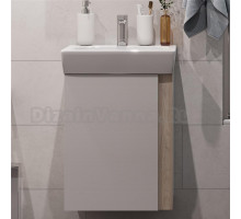 Тумба с раковиной AQUATON Кантри 50, белый/дуб верона