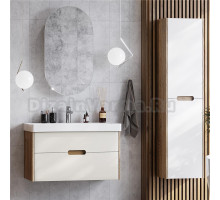 Мебель для ванной AQUATON Оливия 90 бежевый/дуб велл