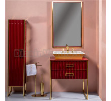 Мебель для ванной Armadi Art Monaco 80 со столешницей бордо, золото