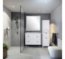 Мебель для ванной ASB-Woodline Рома 80П подвесная, белая