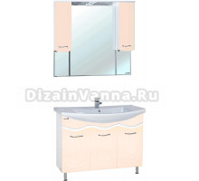 Мебель для ванной Bellezza Мари 105 белая, бежевая