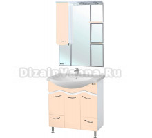 Мебель для ванной Bellezza Мари 75 белая, бежевая