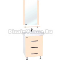 Мебель для ванной Bellezza Рокко 60 напольная, бежевая