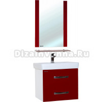 Мебель для ванной Bellezza Рокко 60 подвесная, красная
