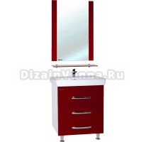 Мебель для ванной Bellezza Рокко 60 напольная, красная