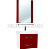 Мебель для ванной Bellezza Рокко 70 подвесная, красная