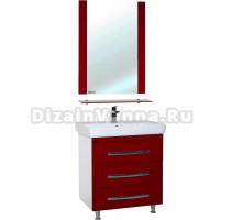 Мебель для ванной Bellezza Рокко 70 напольная, красная