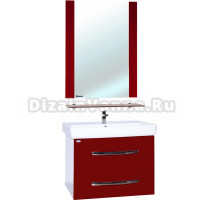 Мебель для ванной Bellezza Рокко 80 подвесная, красная