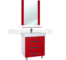 Мебель для ванной Bellezza Рокко 80 напольная, красная
