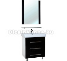 Мебель для ванной Bellezza Рокко 80 напольная, черная