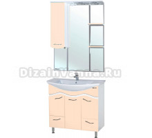 Мебель для ванной Bellezza Мари 85 белая, бежевая