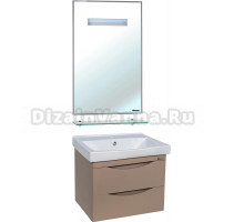 Мебель для ванной Bellezza Санриса 60 подвесная, капучино