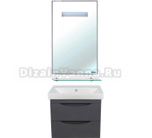 Мебель для ванной Bellezza Санриса 60 подвесная, серебро