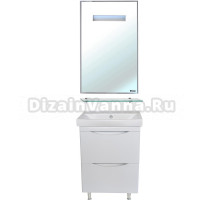 Мебель для ванной Bellezza Санриса 60 напольная, белая