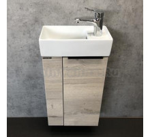 Тумба с раковиной Comforty Асти 40, дуб дымчатый