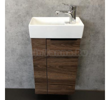 Тумба с раковиной Comforty Асти 40, дуб темно-коричневый