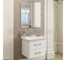 Мебель для ванной Comforty Неаполь 65, подвесная, белый глянец