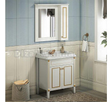 Мебель для ванной Comforty Палермо 80, напольная, патина золото