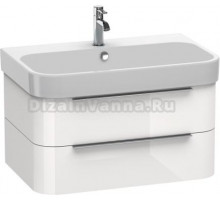 Тумба для комплекта Duravit Happy D.2 80, подвесная, белая глянцевая