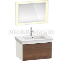 Мебель для ванной Duravit White Tulip 75 американский орех, белый шелковисто-матовый
