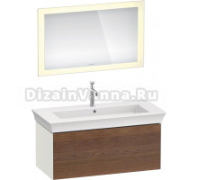 Мебель для ванной Duravit White Tulip 105 американский орех, белый шелковисто-матовый