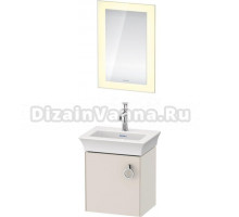 Мебель для ванной Duravit White Tulip 45 с ручкой, скандинавский белый шелковисто-матовый