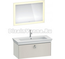Мебель для ванной Duravit White Tulip 105 с ручкой, скандинавский белый шелковисто-матовый