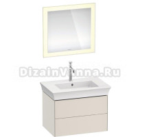 Мебель для ванной Duravit White Tulip 75 2 ящика, скандинавский белый шелковисто-матовый