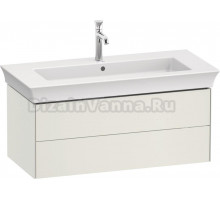 Тумба с раковиной Duravit White Tulip 105 2 ящика, шелковисто-матовый