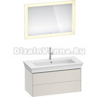 Мебель для ванной Duravit White Tulip 105 2 ящика, скандинавский белый шелковисто-матовый