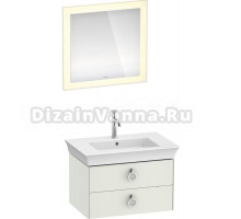 Мебель для ванной Duravit White Tulip 75 2 ящика, с ручкой, шелковисто-матовый