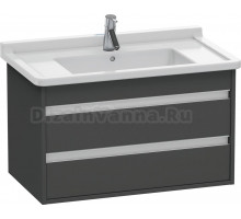 Тумба с раковиной Duravit Ketho 80 графит матовый