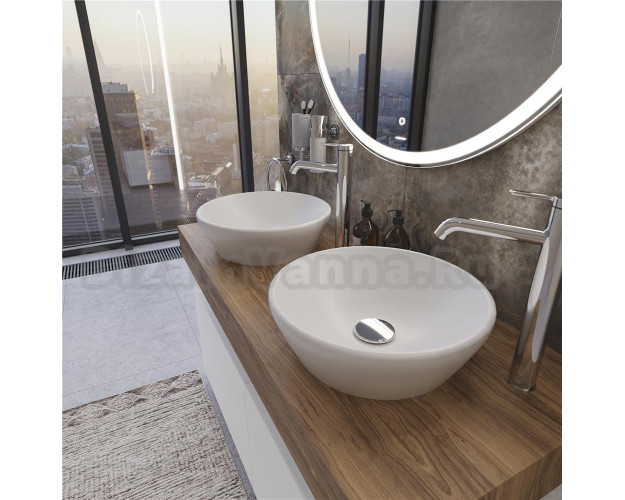 Мебель для ванной с раковиной Duravit D-Neo 40: столешница 120, дуб  французский, без отверстий + 2 тумбы 60, + 2 раковины: Купить в  интернет-магазине Дизайн Ванна в Москве