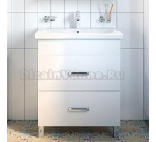 Тумба с раковиной IDDIS New Custo 70, напольная, белая