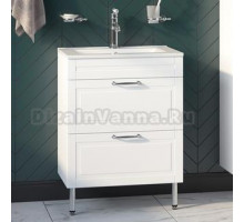 Тумба с раковиной IDDIS Oxford 80, напольная, белая