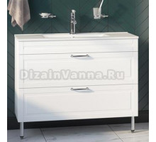 Тумба с раковиной IDDIS Oxford 100, напольная, белая