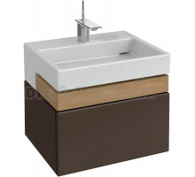 Тумба с раковиной Jacob Delafon Terrace 60 ледяной коричневый лак
