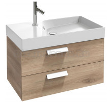 Тумба с раковиной Jacob Delafon Rythmik 80х46 2 ящика квебекский дуб