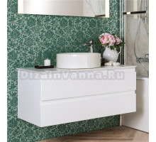 Тумба с раковиной Jacob Delafon Madeleine 100 белый блестящий с подсветкой