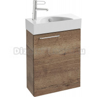 Тумба с раковиной Jacob Delafon Odeon Rive Gauche 50 R дуб табак, ручка хром