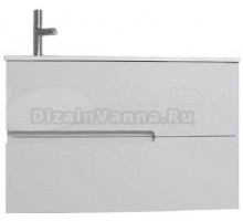 Тумба с раковиной Jacob Delafon Nona 80 L глянцевый белый